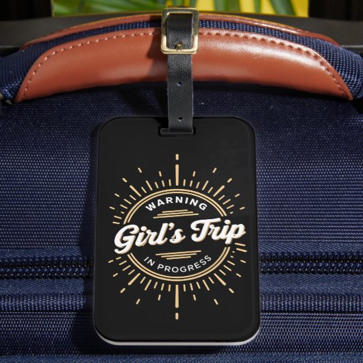 夏警告休みの女子旅行 ラゲッジタグ (正面インサイチュ2)