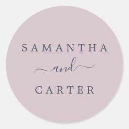 夏赤面海軍結婚封筒用シール ラウンドシール