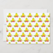 夏農家市場野菜ピクニック誕生日 招待状 (裏面)