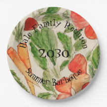 夏野菜水彩デザイン画