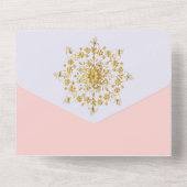 夏金ゴールドマンダラ結婚ズ オールインワン招待状 (裏面)