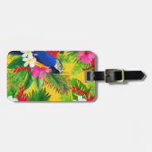 夏開花トロピカルトゥーカ葉ンズ水彩 ラゲッジタグ (正面横)