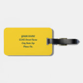 夏開花トロピカルトゥーカ葉ンズ水彩 ラゲッジタグ (裏面横)