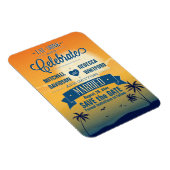 夏食べの日祝の入り日を保存 マグネット (右側)