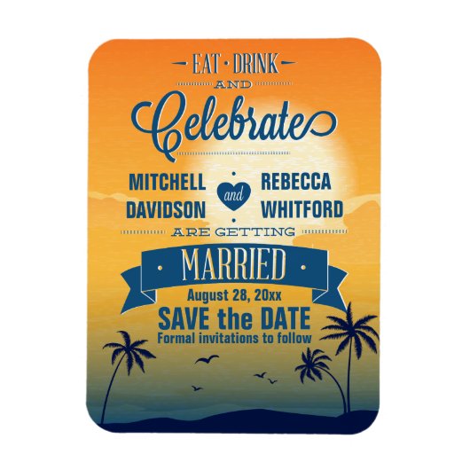 夏食べの日祝の入り日を保存 マグネット (縦)