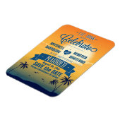 夏食べの日祝の入り日を保存 マグネット (左側)