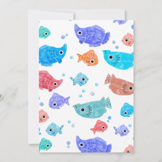 夏魚ファンキー誕生日プールパーティー 招待状 (裏面)