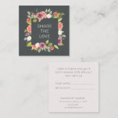 夏鮮やかのフローラ |ロイヤリティカード スクエア名刺 (正面/裏面)