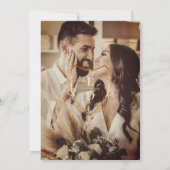 夏鮮やかの結婚モノグラム写真 セーブザデート (裏面)