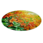 夏鮮やかの花 カッティングボード (角)