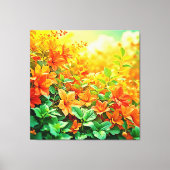 夏鮮やかの花 キャンバスプリント (正面)