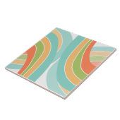 夏鮮やか曲線プリント タイル (側面)