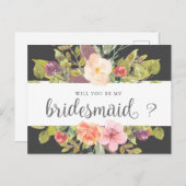 夏鮮やか |ブライドメイド招待状はがき ポストカード (正面/裏面)