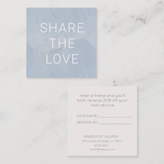 夏鮮やか |ロイヤリティカード スクエア名刺 (正面/裏面)