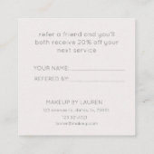 夏鮮やか |ロイヤリティカード スクエア名刺 (裏面)