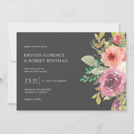 夏鮮やか |結婚式招待状 招待状 (正面)