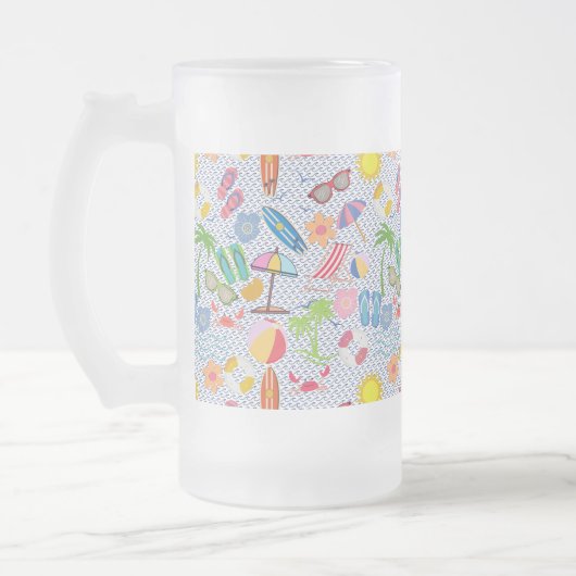 夏01.b.なしBG フロストグラスビールジョッキ (左)