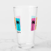夏1980sパームツリーヴィンテージビベス タンブラーグラス (左)