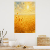 夏1、光のフィールド、季節のプリント ポスター (キッチン)