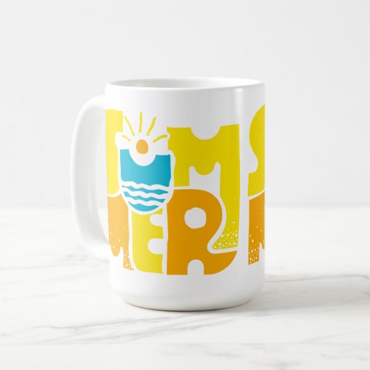 夏2 コーヒーマグカップ (正面左)