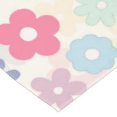 夏70年代ボホレトロデイジー花 テーブルクロス (アングル)