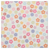 夏70年代ボホレトロデイジー花 ファブリック (見本)