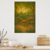 夏9、バックヤードライト、季節のプリント ポスター (キッチン)