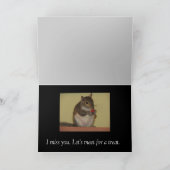 「夏」のランチ招待状 サンキューカード (内部)