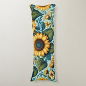 夏/ひまわり/鳥 ボディピロー (正面縦)