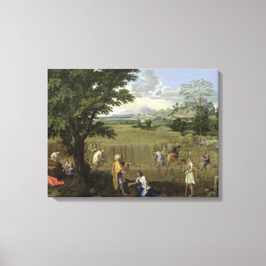 夏、またはルースとボアズ、1660-64 キャンバスプリント (正面)