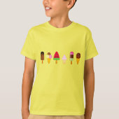 夏[アイスクリームの類別]の好み Tシャツ (正面)