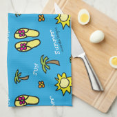 夏 キッチンタオル (四つ折り)