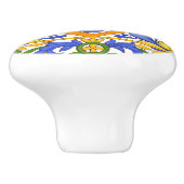 夏，シチリアのタイル，マジョリカ地中海の, セラミックノブ (側面)