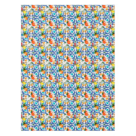 夏，シチリアのタイル，マジョリカ，セラミックタイル テーブルクロス