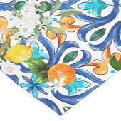 夏,シチリアのタイル,マジョリカ,セラミックタイル ミディアムテーブルランナー (コーナー)