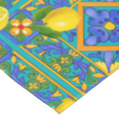 夏，シチリアタイル，かんきつ，オレンジ，マジョリカ    テーブルクロス (アングル)