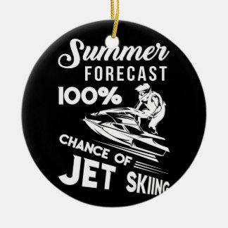 夏,ジェットスキーの100%の可能性を予測 セラミックオーナメント