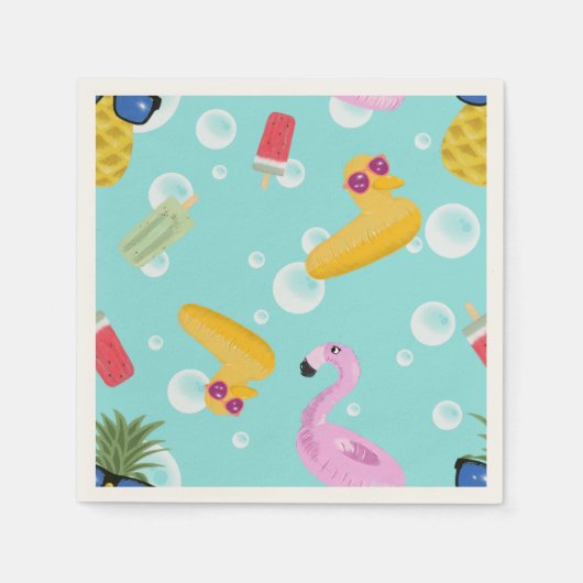 夏 スタンダードカクテルナプキン (正面)