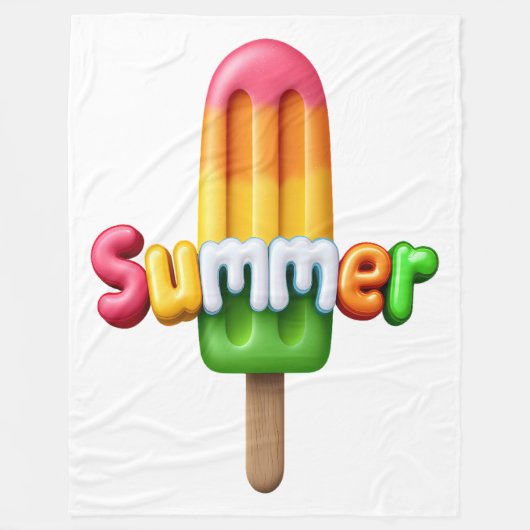 夏 フリースブランケット (正面)