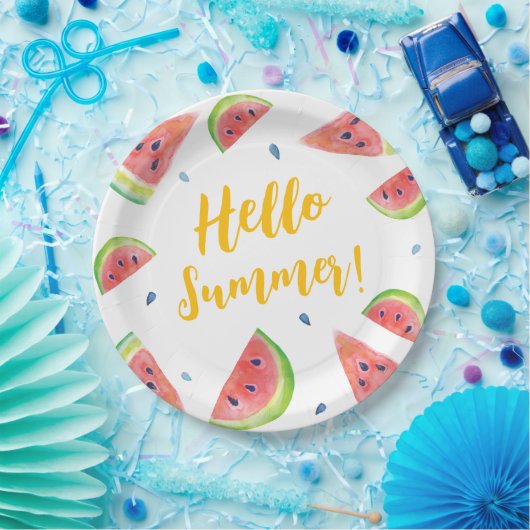 夏 ペーパープレート (パーティー)