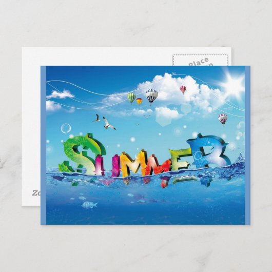 夏 ポストカード (正面/裏面)