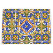 夏，ポルトガルのタイル，柑橘類，レモン ラージペーパーバッグ (正面)