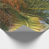 夏，ヤシ，葉，熱帯，木，自然，植物 ラッピングペーパー (角)