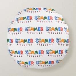 夏 ラウンドクッション