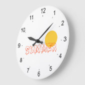 夏 ラージ壁時計 (傾斜)