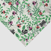 夏 – レディーバグ、蝶と離れ 薄葉紙 (詳細)