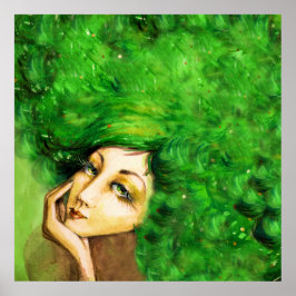 夏/レディ・ボルドー・アート・ポスター ポスター