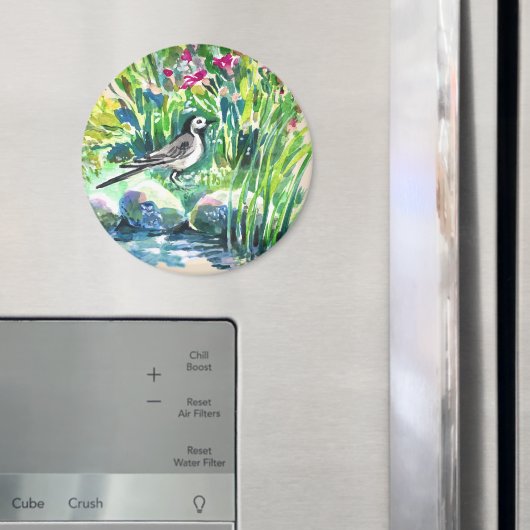 夏,ワグテール,野生の花 マグネット (インサイチュ (冷蔵庫))