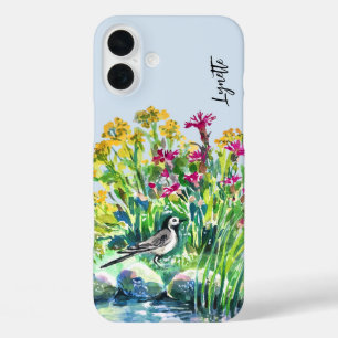 夏,ワグテール,野生の花 iPhone 16 PLUSケース