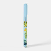 夏，ワグテール，野生の花 iPhone 15ケース (右側面)